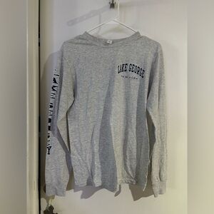 Gray Lake George New York Long Sleeve Shirt